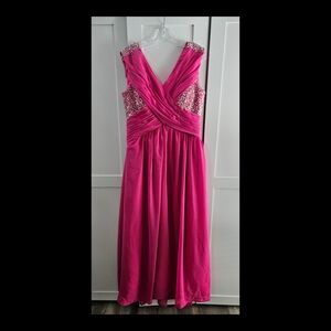 Elegant Pink Evening Dress